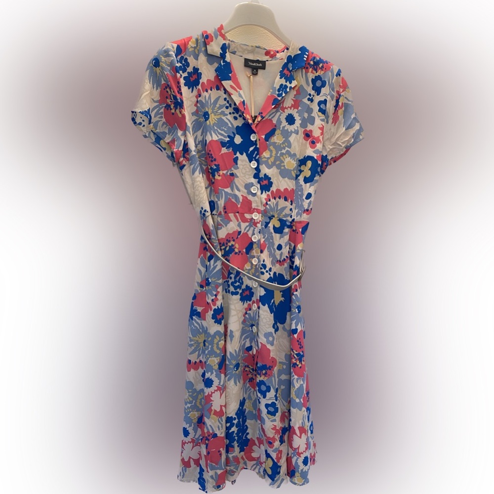 ModCloth knee length shirt dress with belt